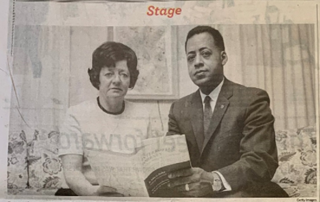 Betty and Barney Hill, who claim to have been abducted by aliens in 1964, hold a book written about their experience several years later